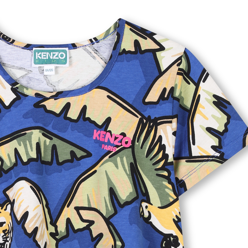 T-shirt manches courtes coton KENZO KIDS 
                        FILLE