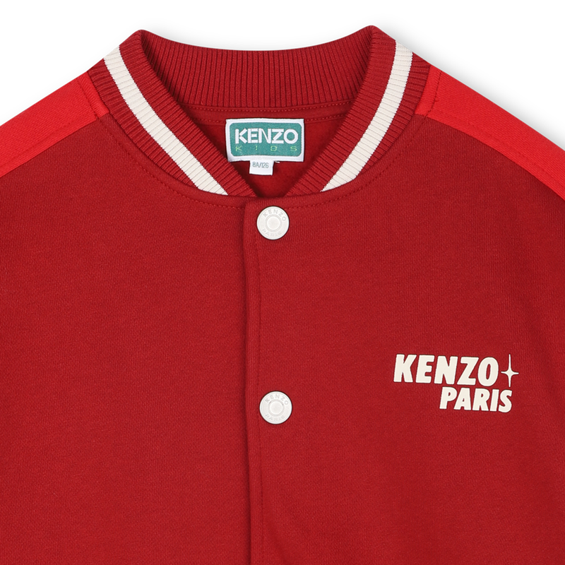 Cardigan avec fermeture pressionnée KENZO KIDS 
                    GARCON