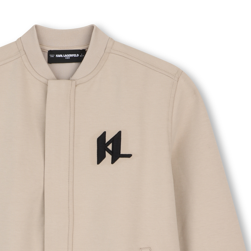SWEAT ZIPP&Eacute; &Agrave; CAPUCHE KARL LAGERFELD KIDS 
                        GARCON