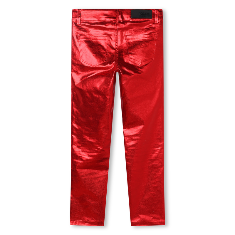 Pantalon enduit métallisé KARL LAGERFELD KIDS 
                    FILLE