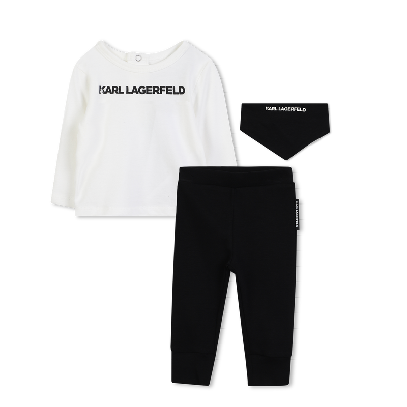 Ensemble t-shirt, caleçon et foulard KARL LAGERFELD KIDS 
                    GARCON