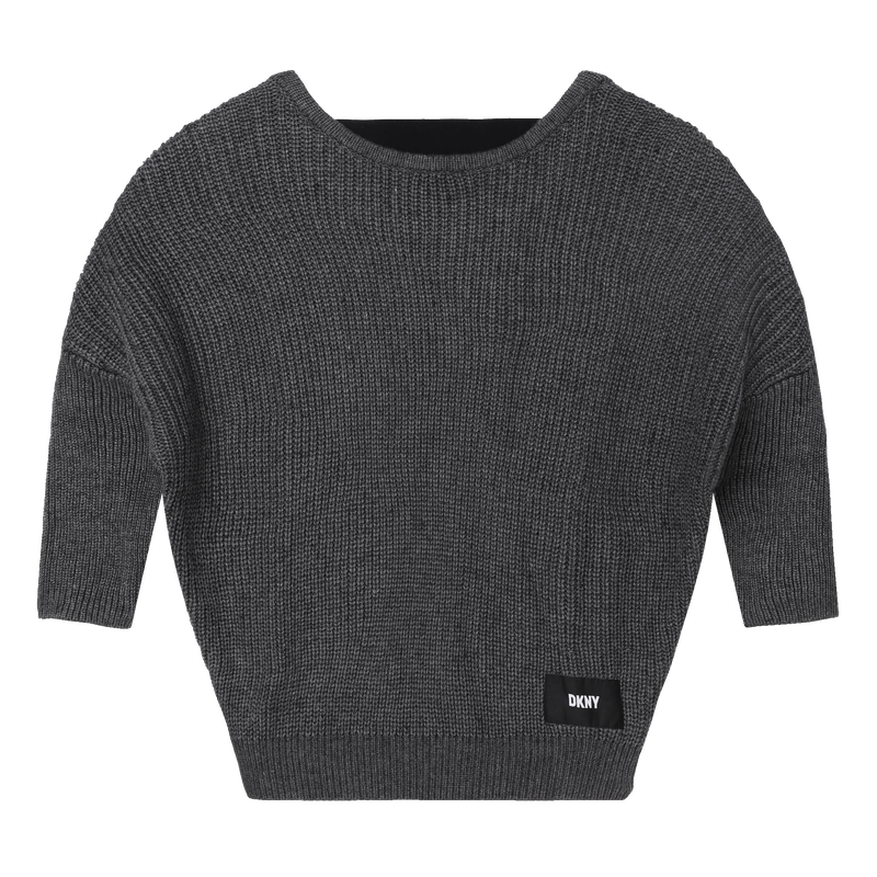 Pull tricot décolleté au dos DKNY 
                    FILLE