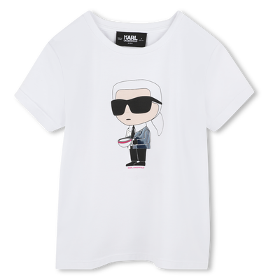 T-shirt avec imprimé KARL LAGERFELD KIDS FILLE