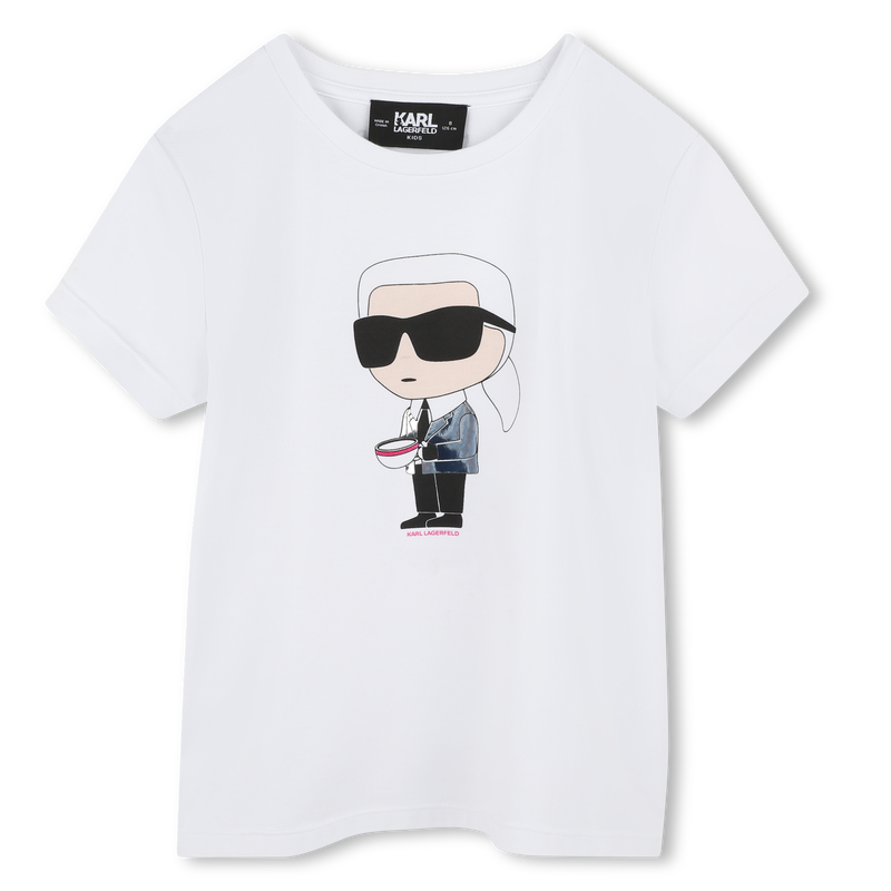 T-shirt avec imprimé KARL LAGERFELD KIDS 
                    FILLE