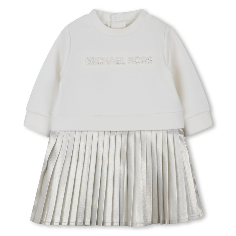 Robe manches longues bi-matières MICHAEL KORS 
                    FILLE