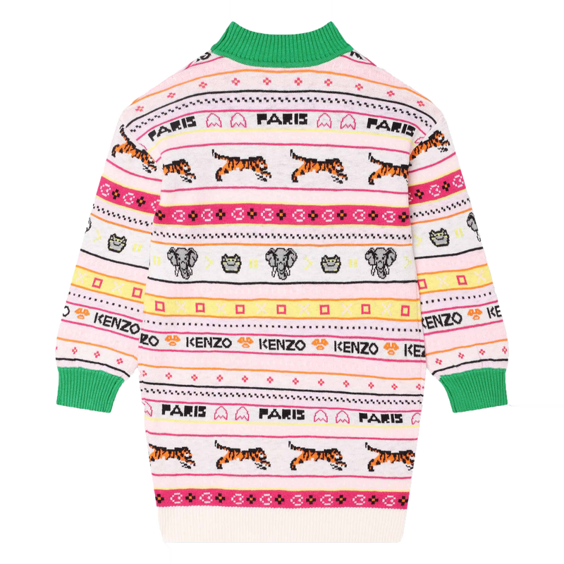 Robe pull en jacquard KENZO KIDS 
                    FILLE