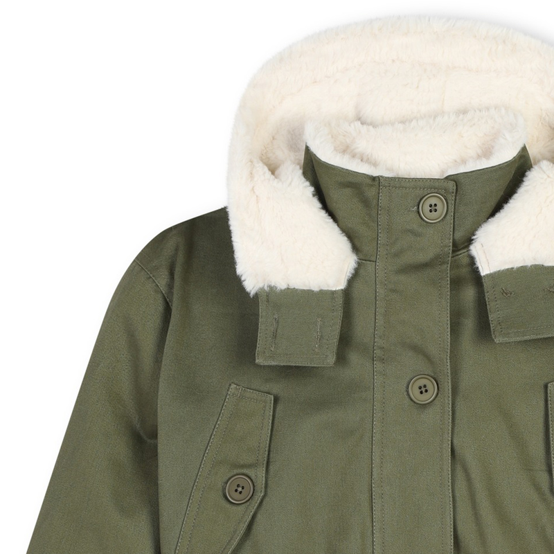 Parka à capuche avec poches THE MARC JACOBS 
                    FILLE