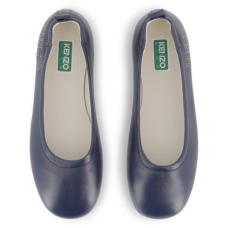 Ballerine en cuir de chèvre KENZO KIDS 
                    FILLE
