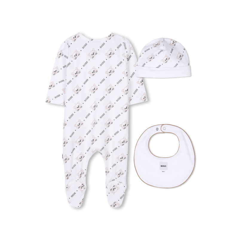 Ensemble pyjama, bonnet et bavoir BOSS 
                    UNISEXE