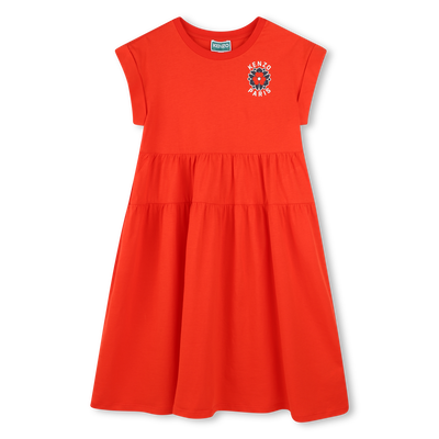 Robe avec découpe taille KENZO KIDS FILLE