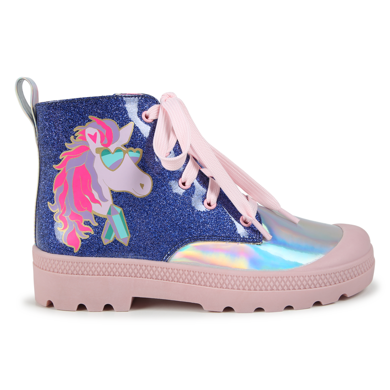 Bottines avec fermeture zipp&eacute;e et lacets BILLIEBLUSH 
                        FILLE