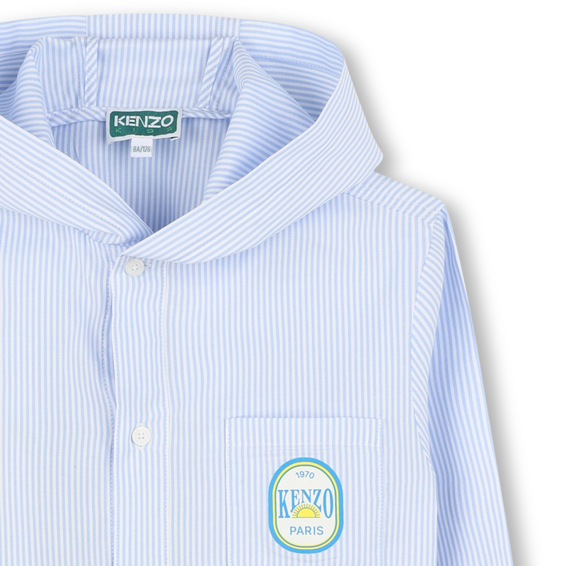 Chemise &agrave; capuche et imprim&eacute;s KENZO KIDS 
                        GARCON