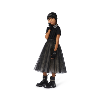 Robe de cérémonie multimatière KARL LAGERFELD KIDS FILLE