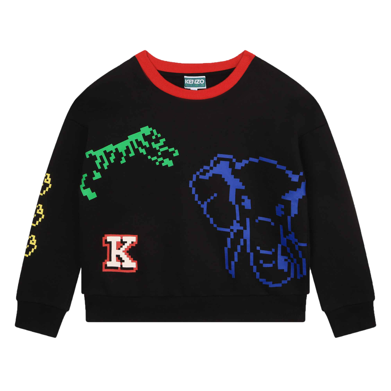 Sweat-shirt en coton imprimé KENZO KIDS 
                    GARCON