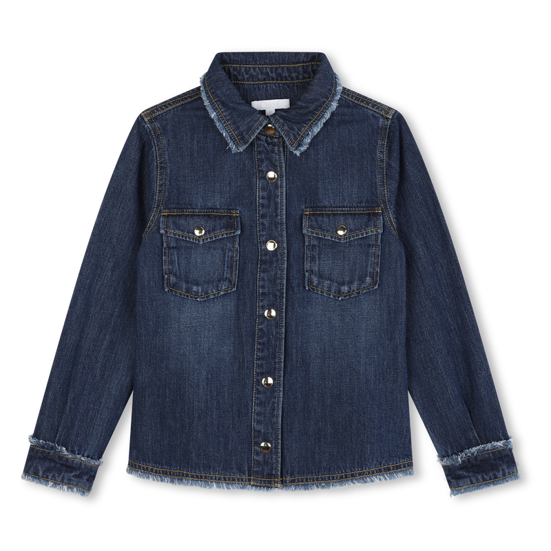 Chemise en jean avec franges CHLOE 
                    FILLE