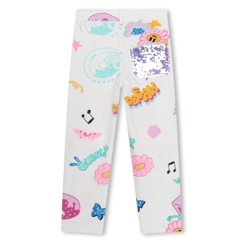 Pantalon sergé  imprimé BILLIEBLUSH 
                    FILLE