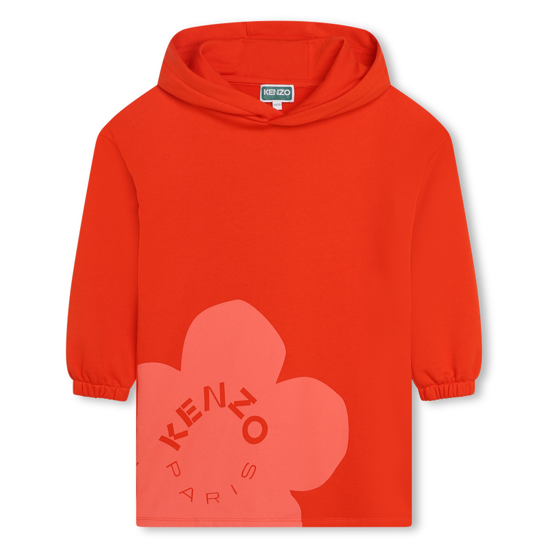 Robe sweat-shirt à capuche KENZO KIDS 
                    FILLE