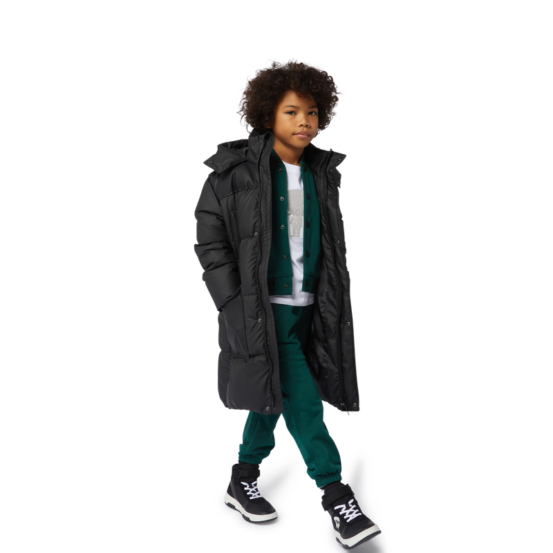 Baskets montantes en cuir de vachette KARL LAGERFELD KIDS 
                    GARCON