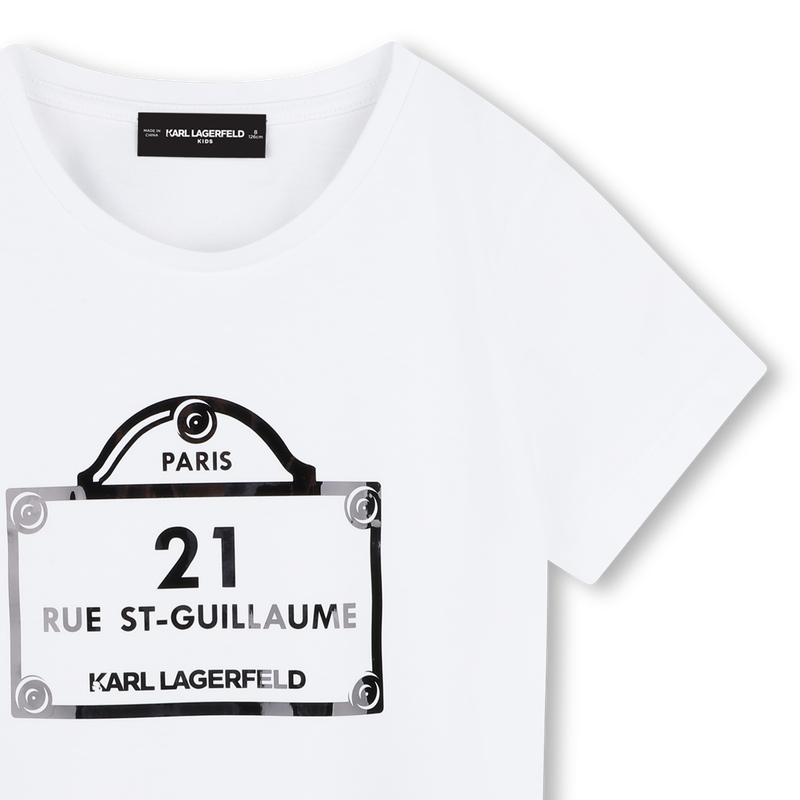 T-shirt avec imprimés KARL LAGERFELD KIDS 
                    FILLE