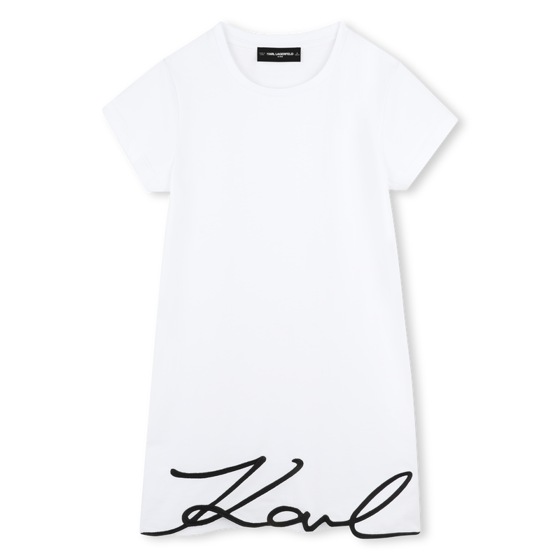 Robe à manches courtes brodée KARL LAGERFELD KIDS 
                    FILLE