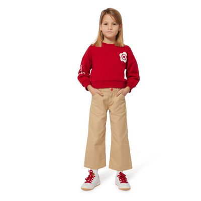 Sweat-shirt molletonné coton KENZO KIDS FILLE