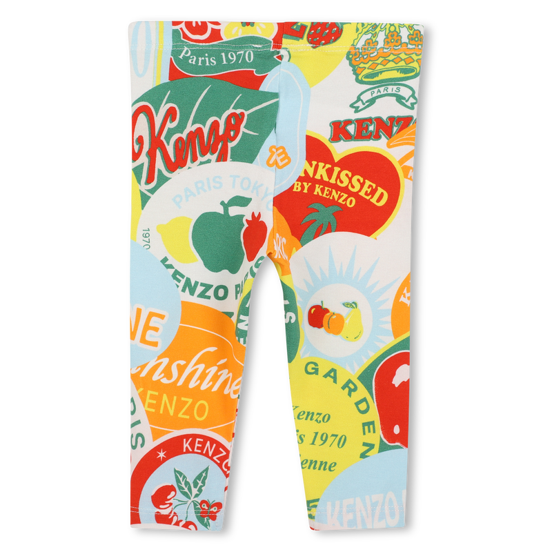 T-shirt et legging en coton KENZO KIDS 
                        FILLE