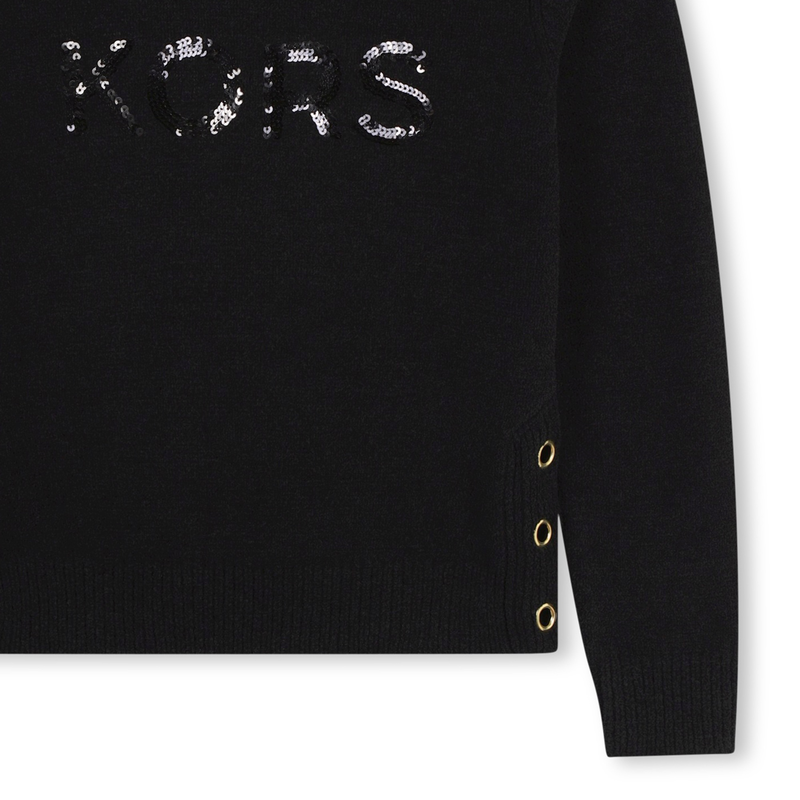Pull à sequins et oeillets MICHAEL KORS 
                    FILLE