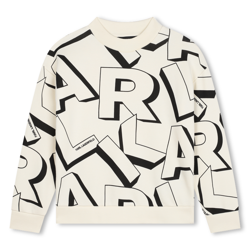Sweat-shirt molletonné imprimé KARL LAGERFELD KIDS 
                    GARCON