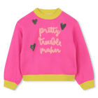 Pull fin en tricot, ROSE FLASH, hi-res