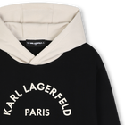 Sweat-shirt &agrave; capuche KARL LAGERFELD KIDS 
                    GARCON