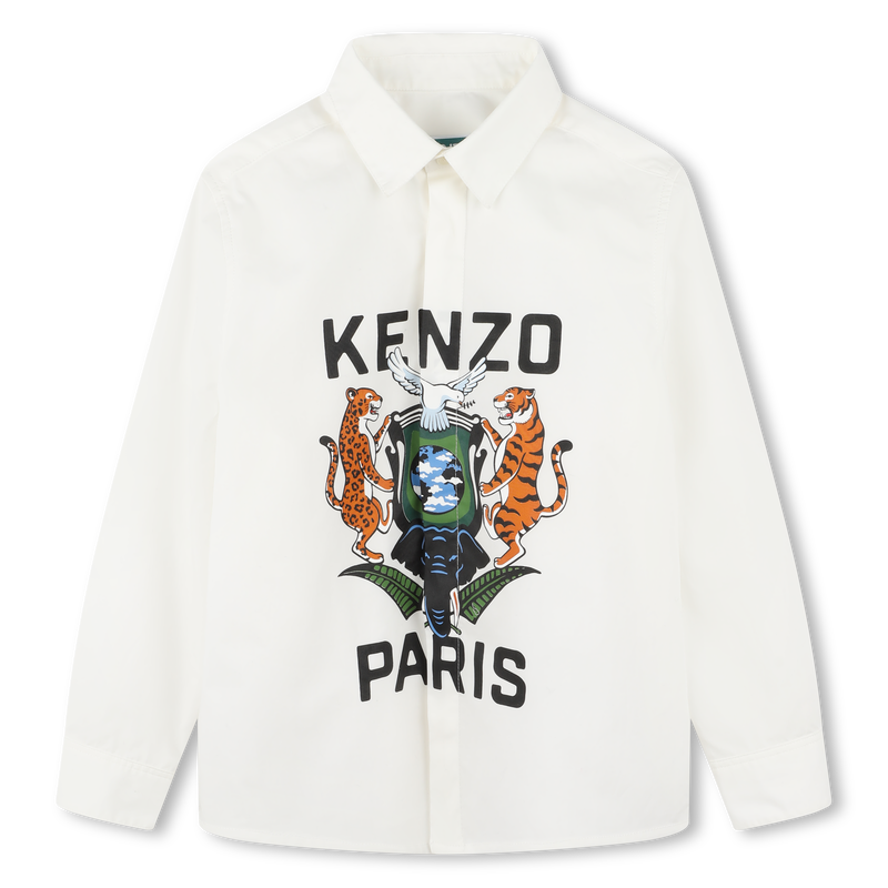 Chemise en popeline KENZO KIDS 
                    GARCON