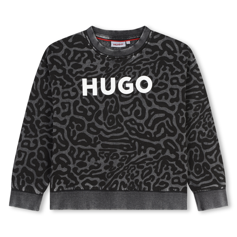 Sweat-shirt molleton imprimé Hugo 
                    FILLE