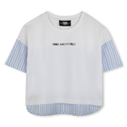 T-shirt bimati&egrave;re avec imprim&eacute; KARL LAGERFELD KIDS 
                    FILLE