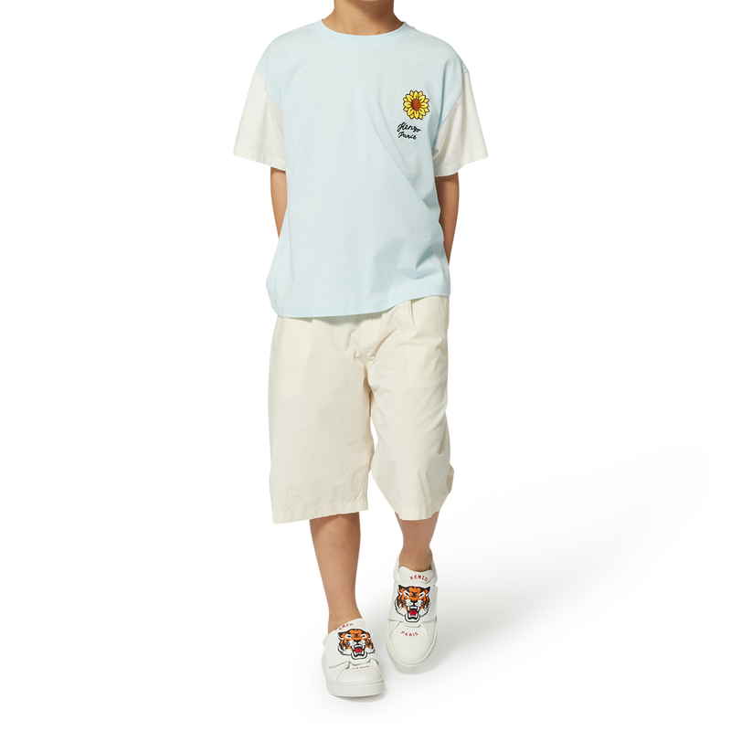 Bermuda en coton uni KENZO KIDS 
                        GARCON
