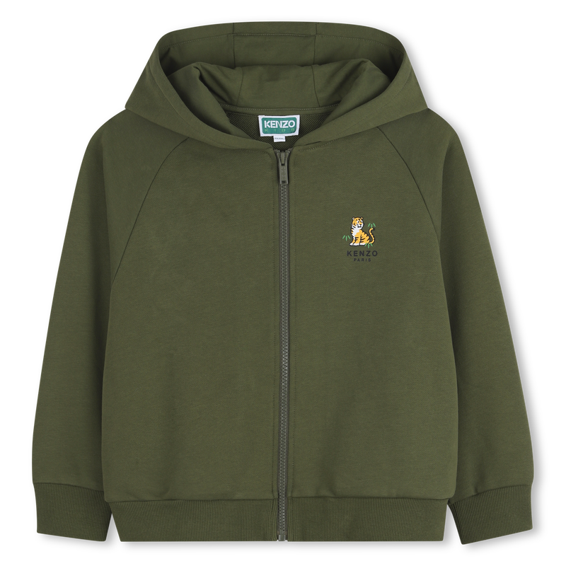 SWEAT ZIPP&Eacute; &Agrave; CAPUCHE KENZO KIDS 
                        GARCON