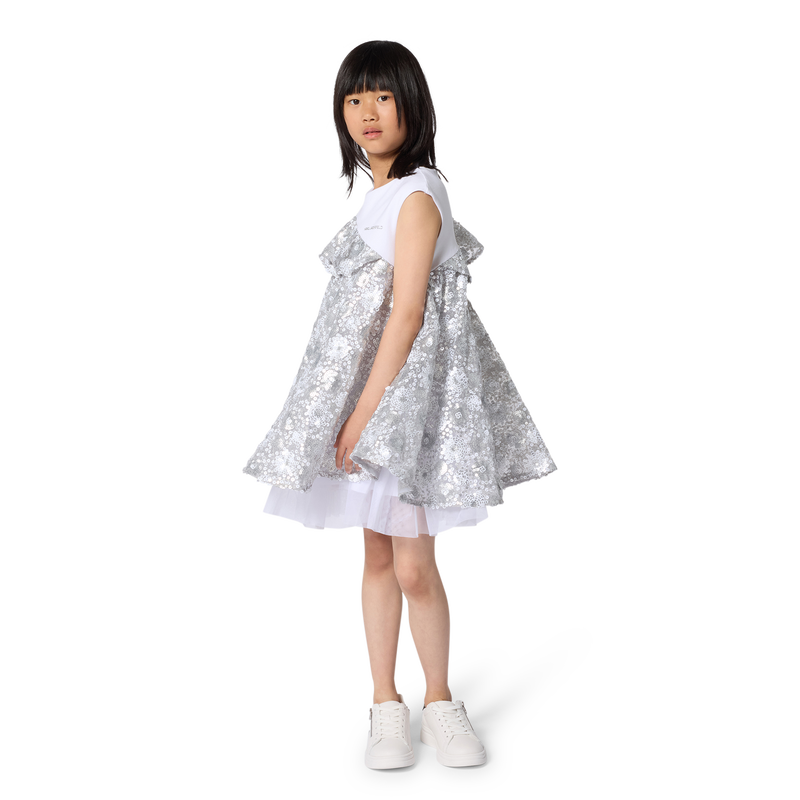 ROBE DE CEREMONIE BI-MATIERE KARL LAGERFELD KIDS 
                        FILLE