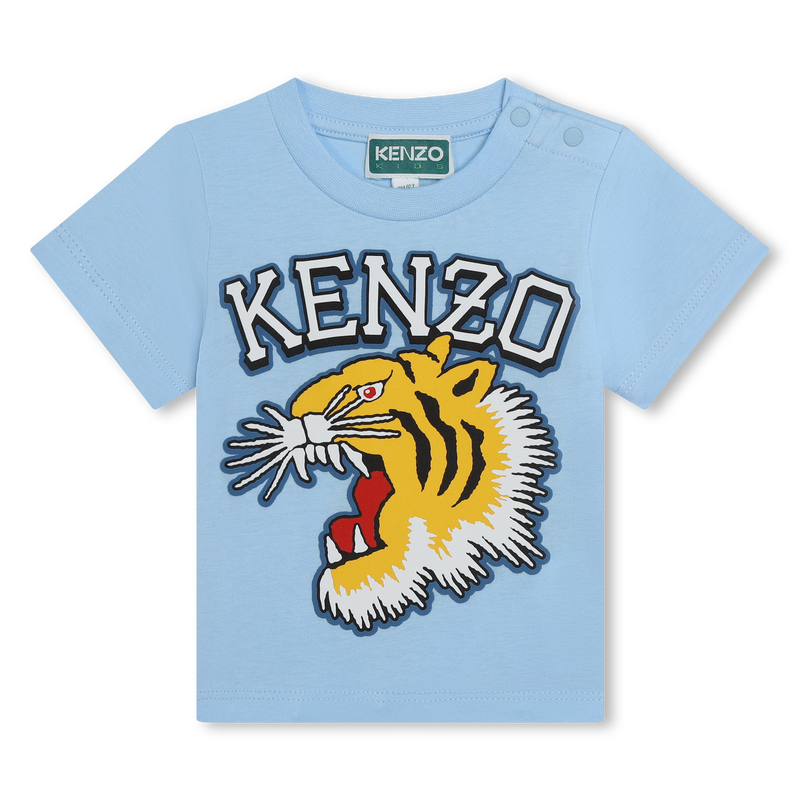 T-shirt pressionné en coton KENZO KIDS 
                    UNISEXE
