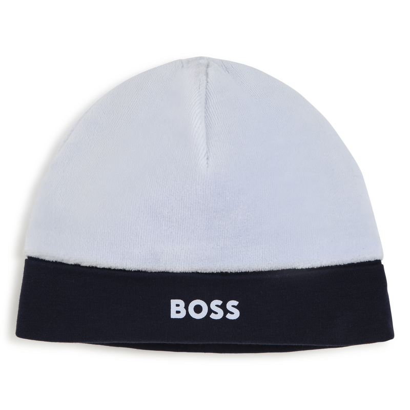 Bonnet de naissance bicolore BOSS 
                    GARCON