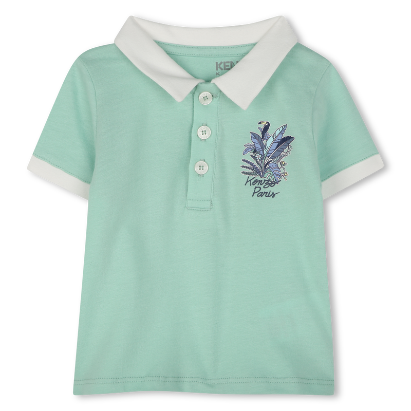 Polo et short en coton KENZO KIDS 
                    GARCON