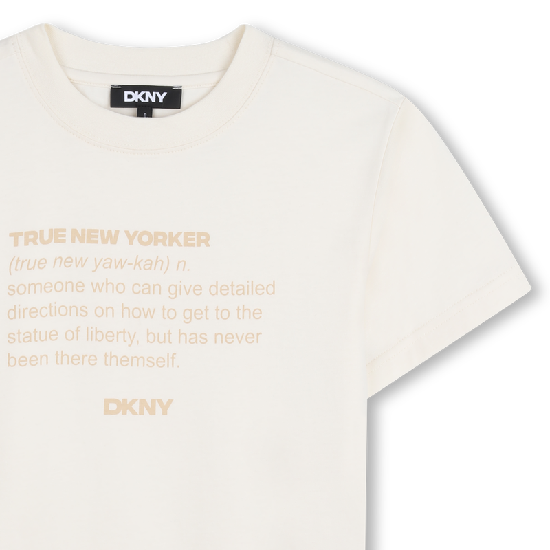 TEE-SHIRT MANCHES COURTES DKNY 
                        UNISEXE