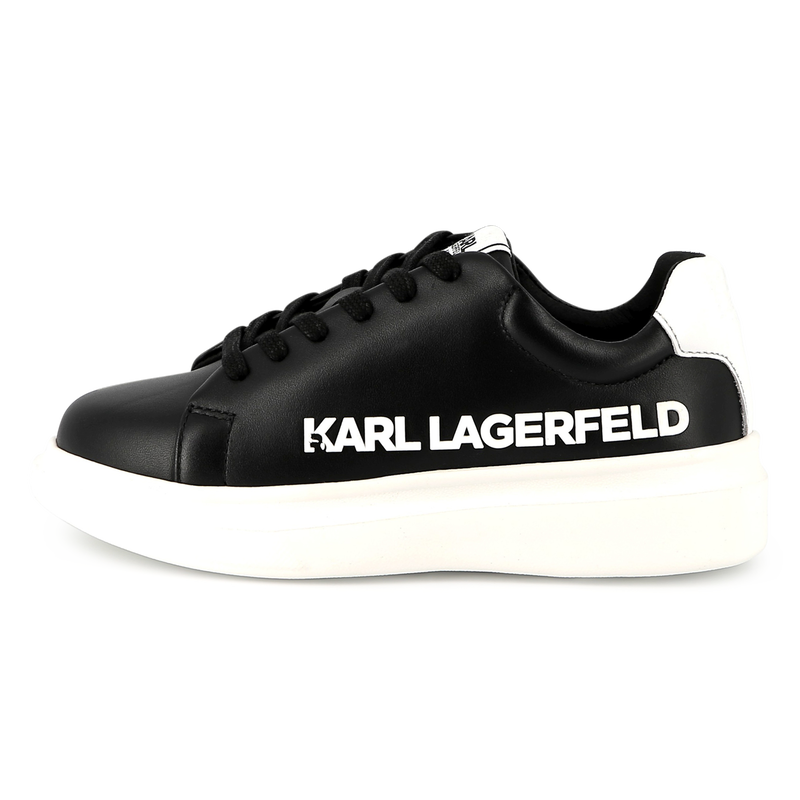 Baskets en cuir &agrave; lacets KARL LAGERFELD KIDS 
                        UNISEXE