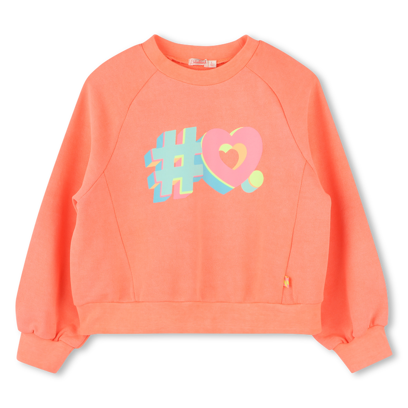 Sweat-shirt teint&eacute; en molleton BILLIEBLUSH 
                        FILLE