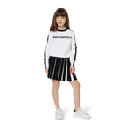 Jupe pliss&eacute;e en tricot KARL LAGERFELD KIDS 
                    FILLE