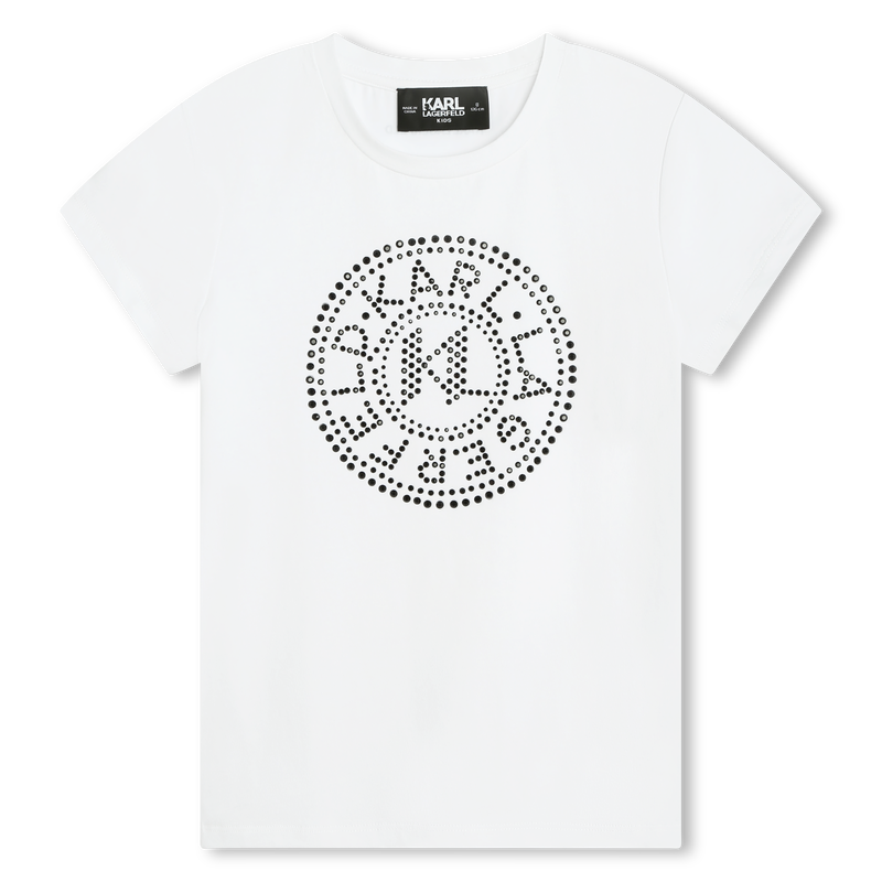 T-shirt avec strass KARL LAGERFELD KIDS 
                    FILLE