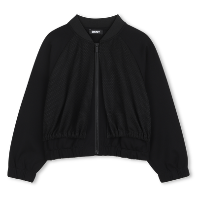 SWEAT ZIPP&Eacute; &Agrave; CAPUCHE DKNY FILLE