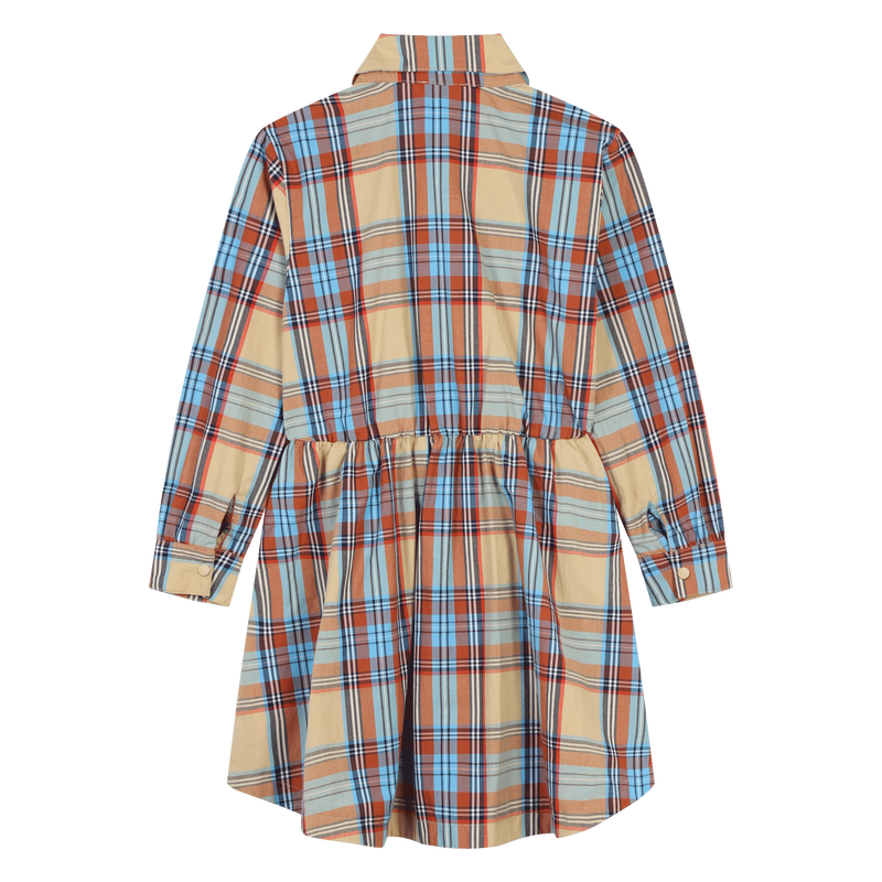 Robe chemise coton à carreaux KENZO KIDS 
                    FILLE