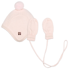 Ensemble bonnet + moufles CARREMENT BEAU 
                    FILLE