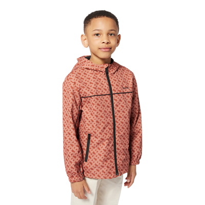 Coupe-vent imprimé à capuche BOSS GARCON