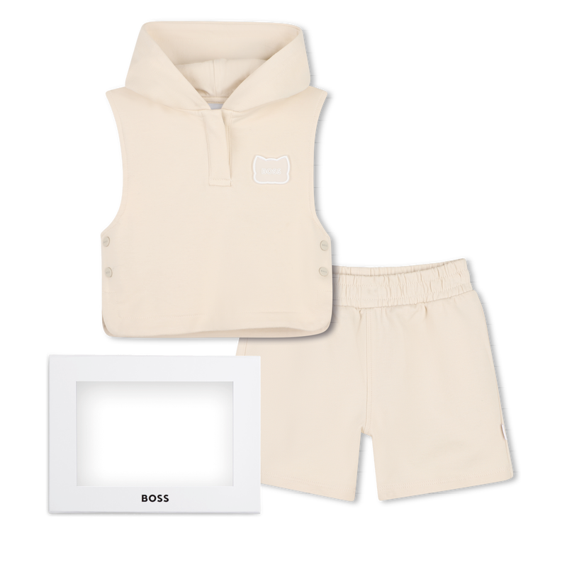 ENSEMBLE T-SHIRT + SWEAT+ SHORT BOSS 
                        GARCON