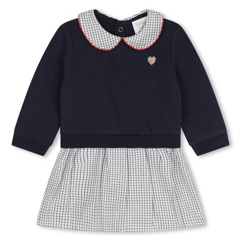 Robe 2 en 1 bi-matière CARREMENT BEAU 
                    FILLE